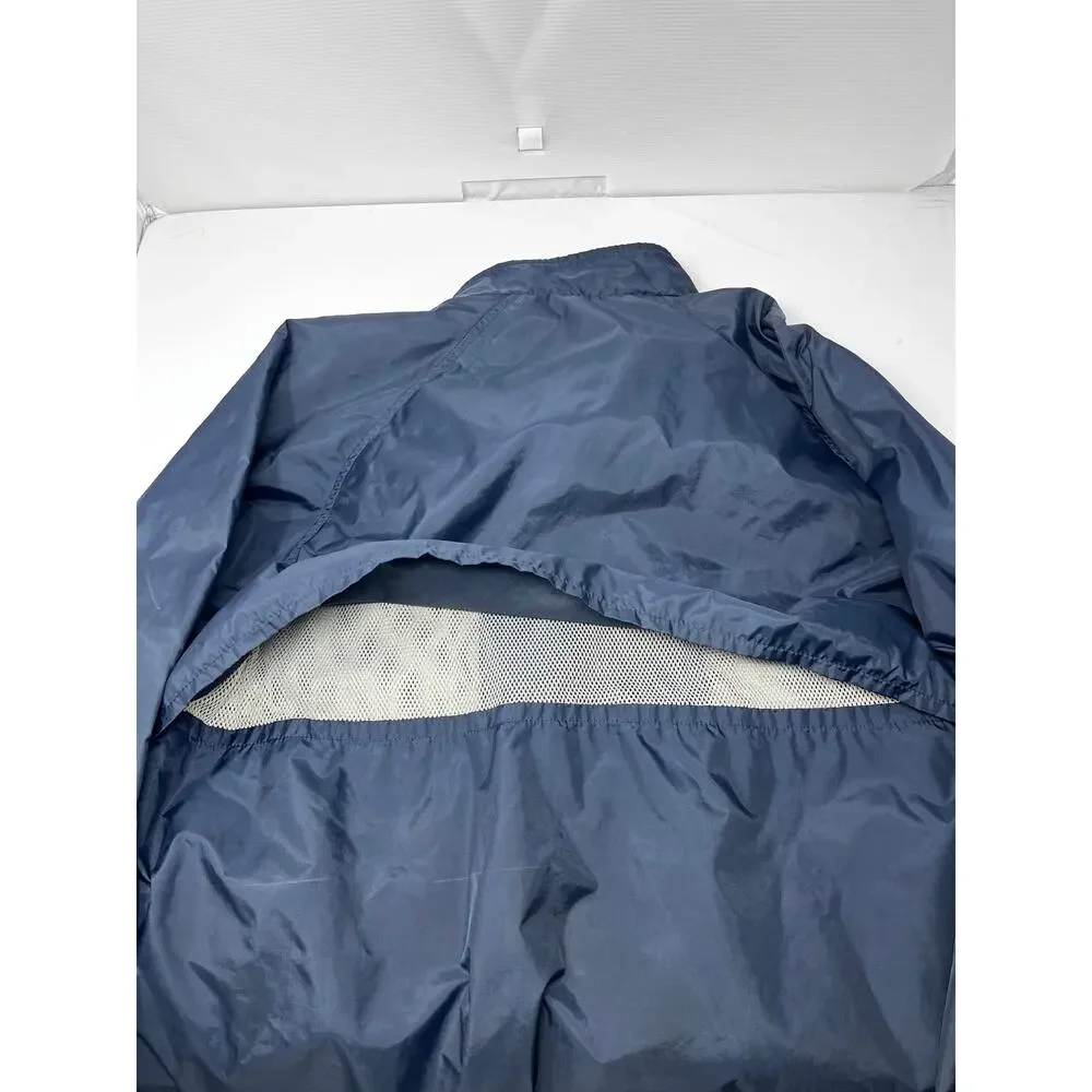 Lands' End Men's Navy Lightweight Windbreaker size L 42-44 Pre-Owned some marks